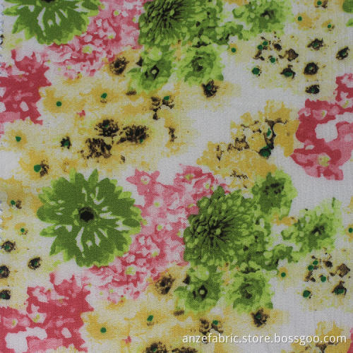 Indonesia 100 RAYON printed CRINKLE gauze print fabric